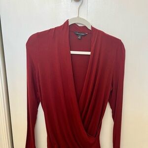 Banana Republic Deep Red Long Sleeve Top